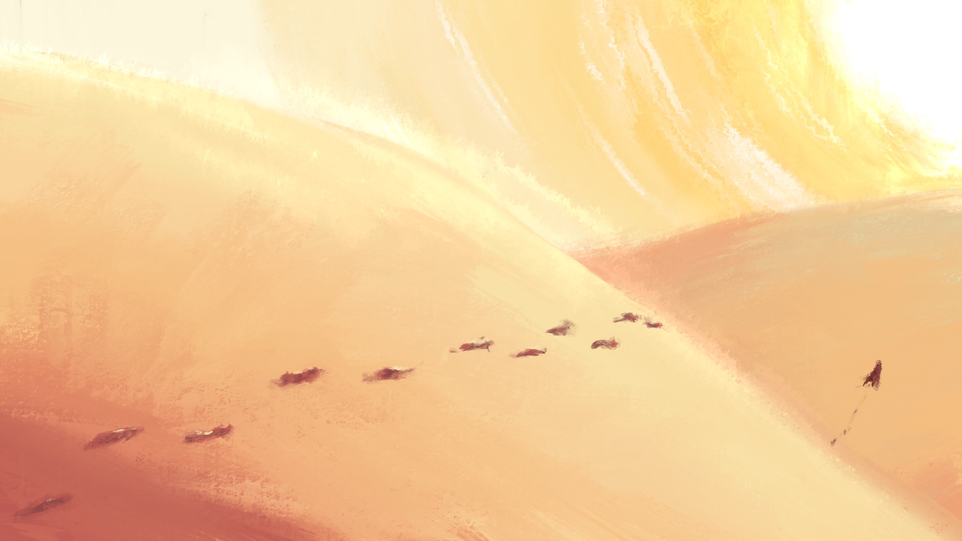 wandering through the desert